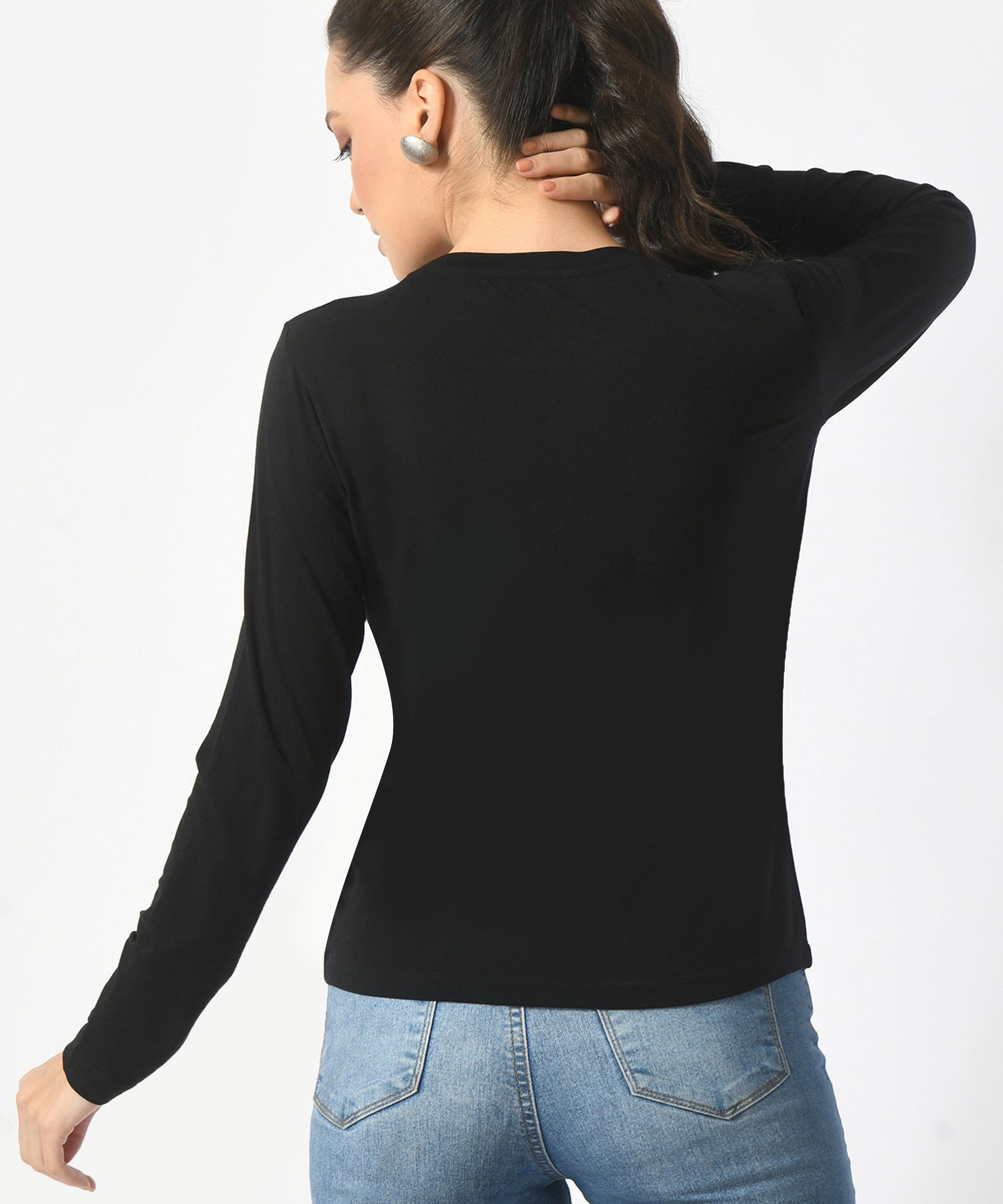 Crew Neck Long Sleeve T-Shirt  #6003