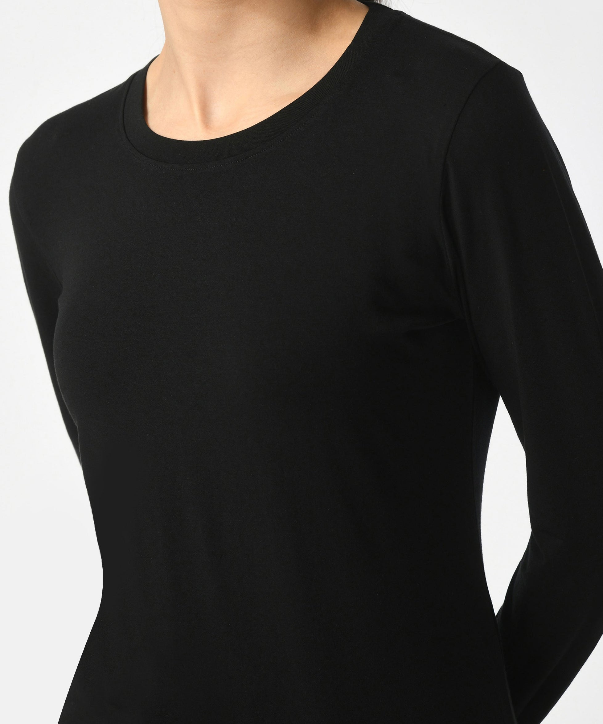Crew Neck Long Sleeve T-Shirt  #6003