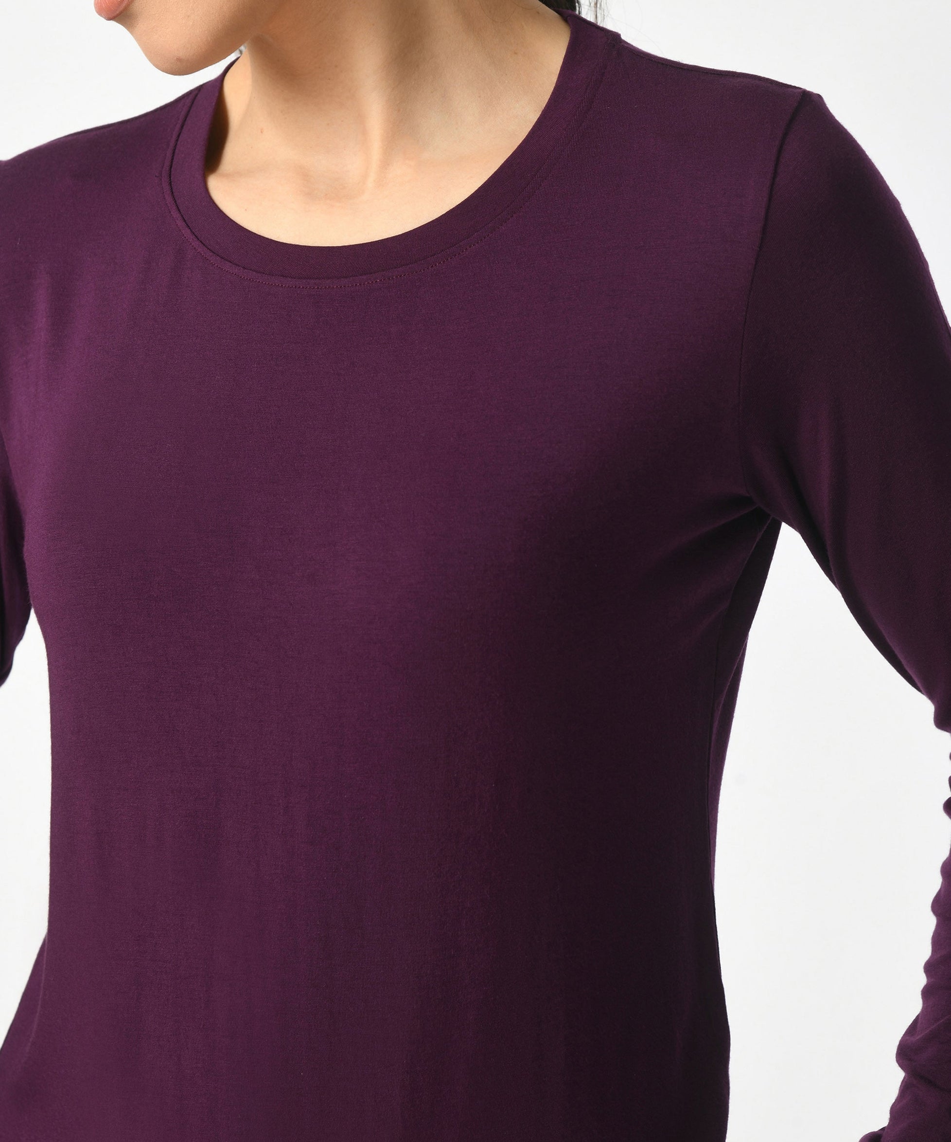 Crew Neck Long Sleeve T-Shirt  #6003