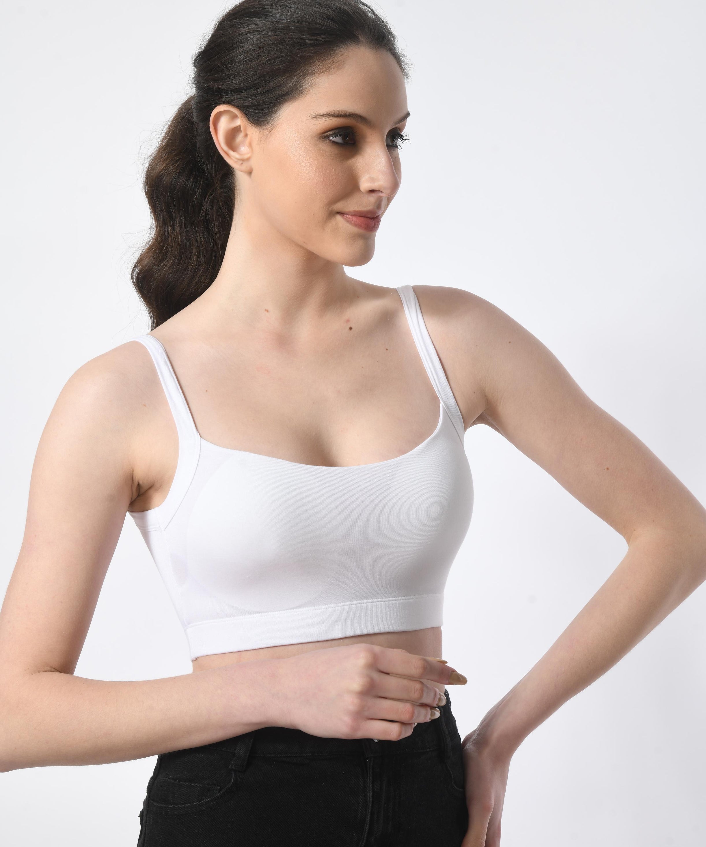 Wide Neck Bra # 8064