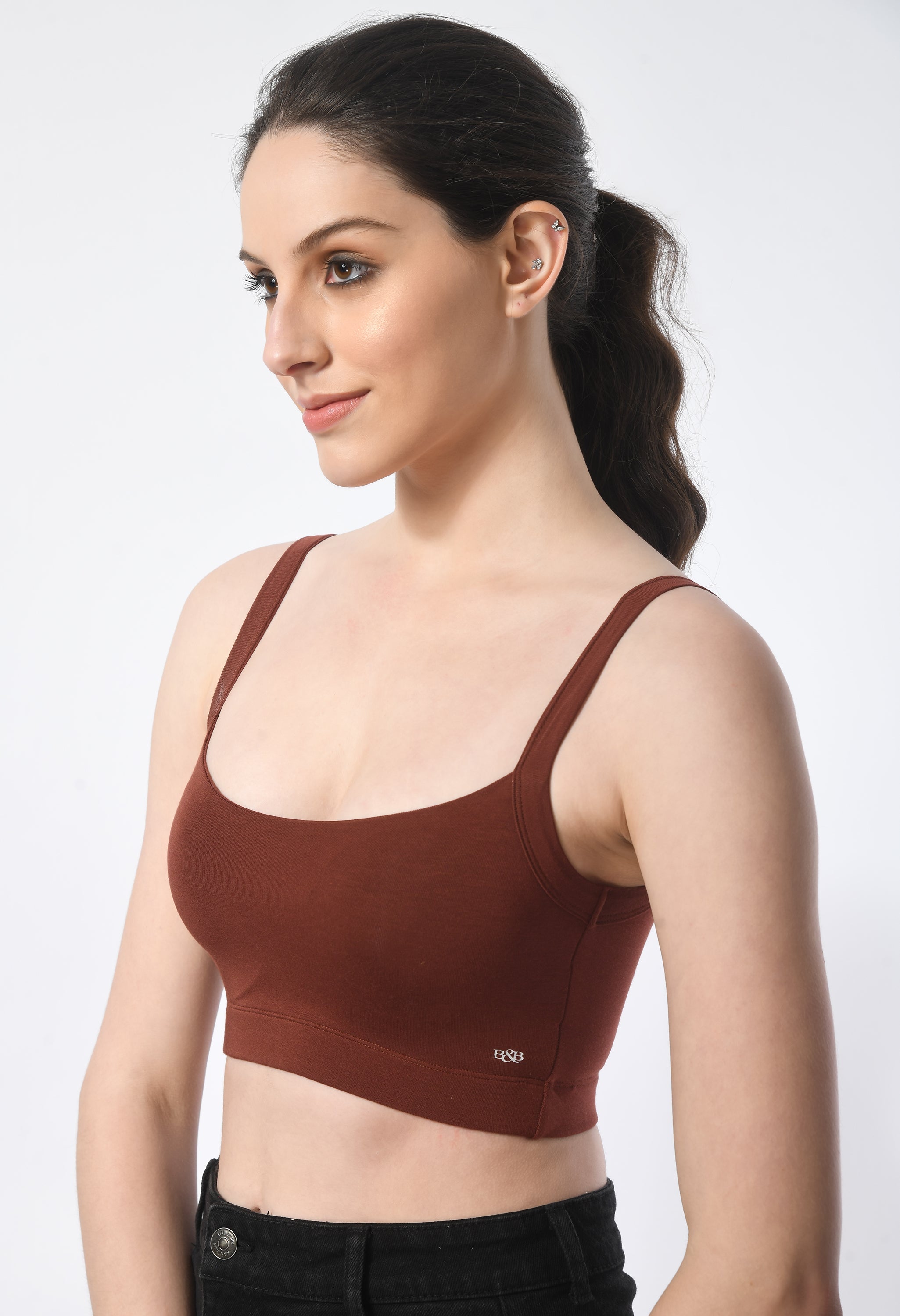 Wide Neck Bra # 8064