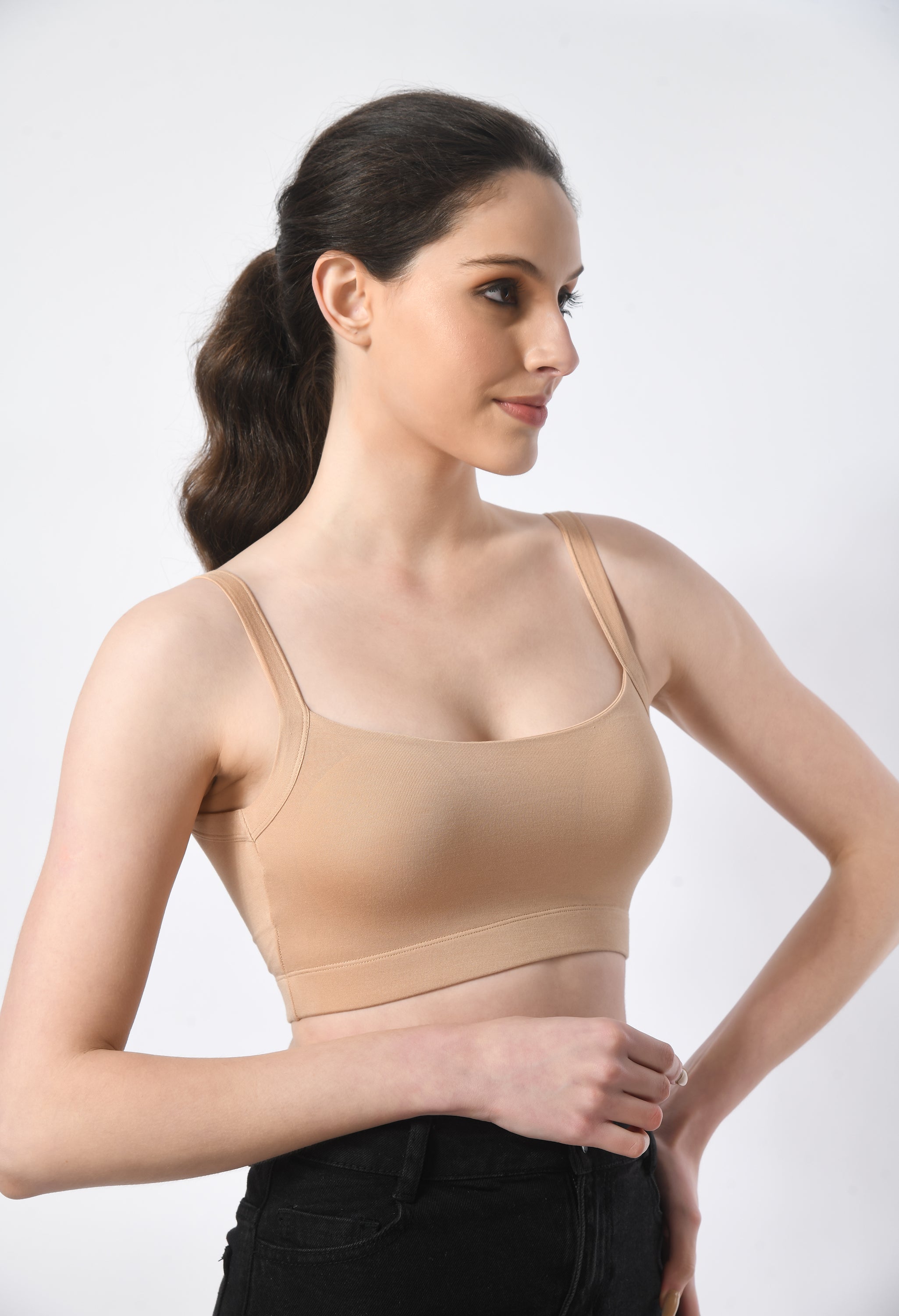 Wide Neck Bra # 8064