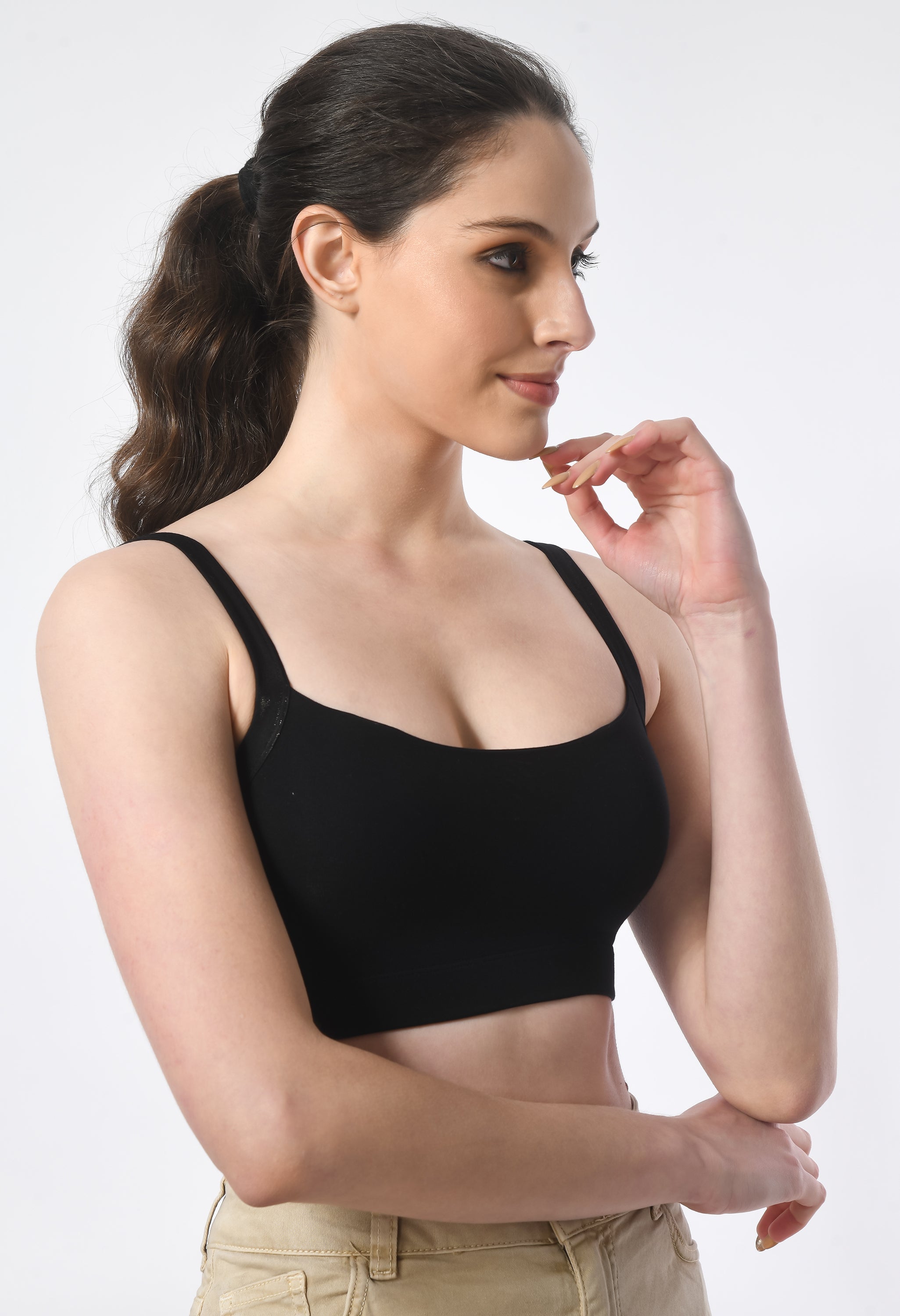 Wide Neck Bra # 8064