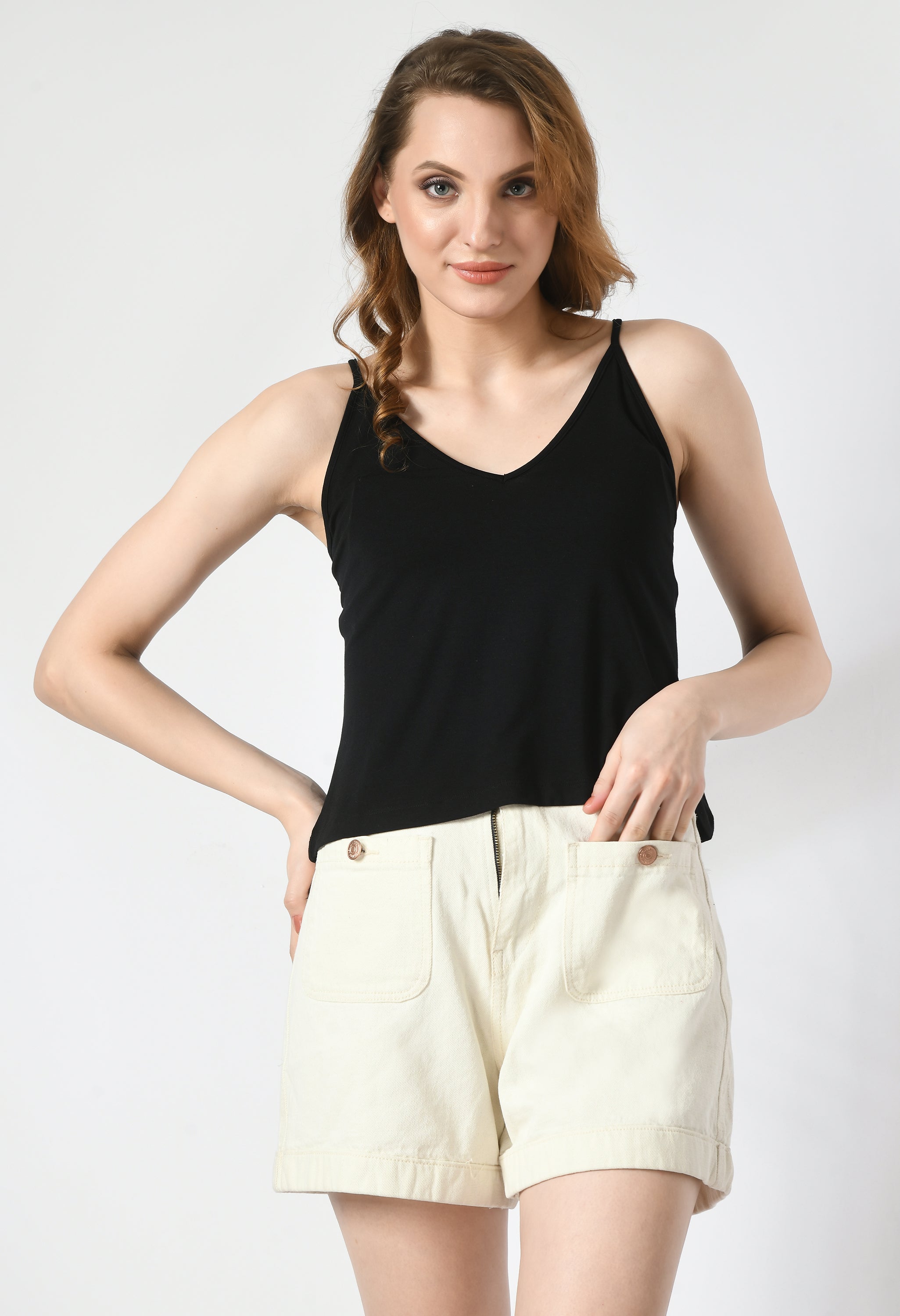V Neck Cami  #4028