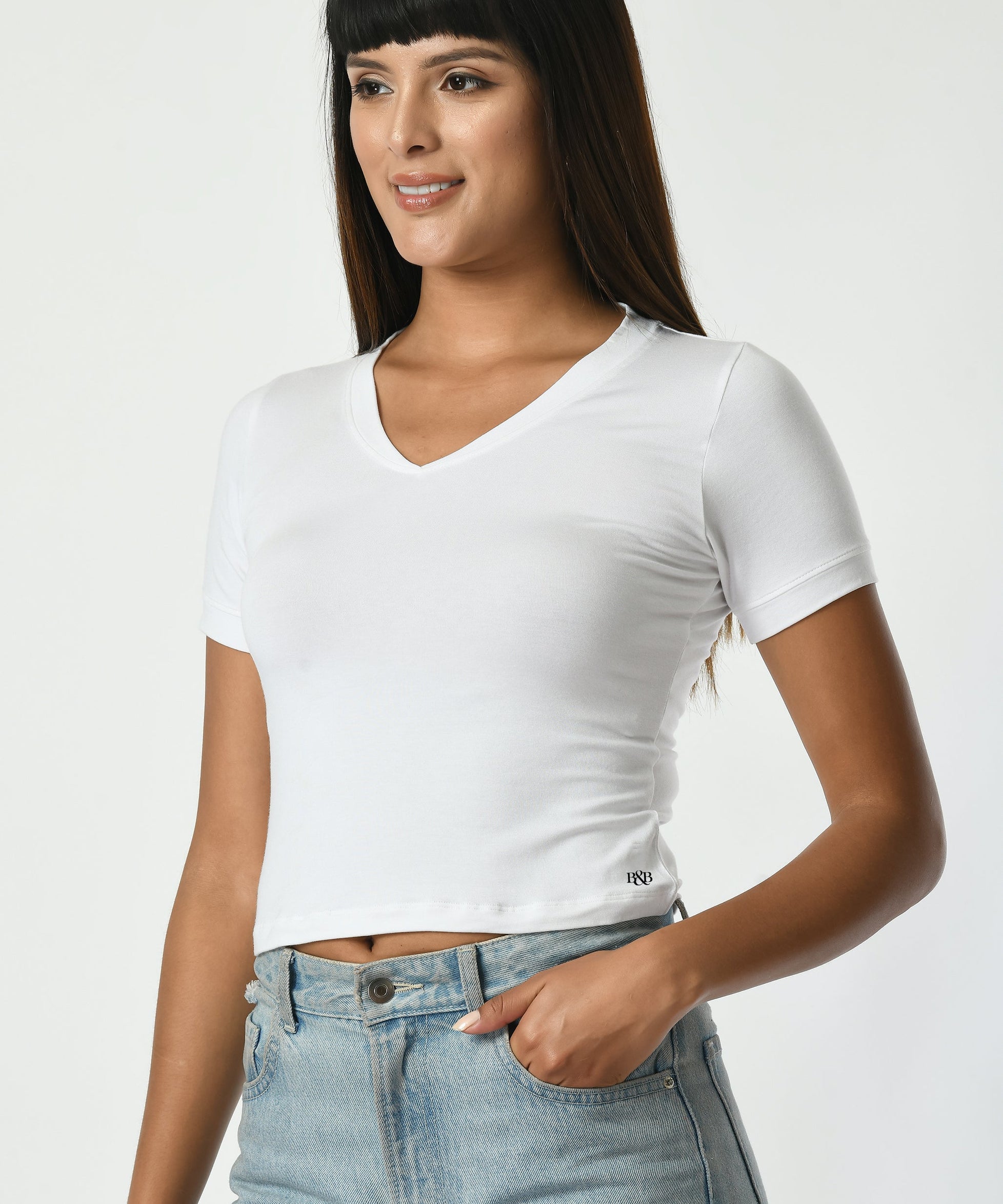V- Neck T-Shirt  #6002