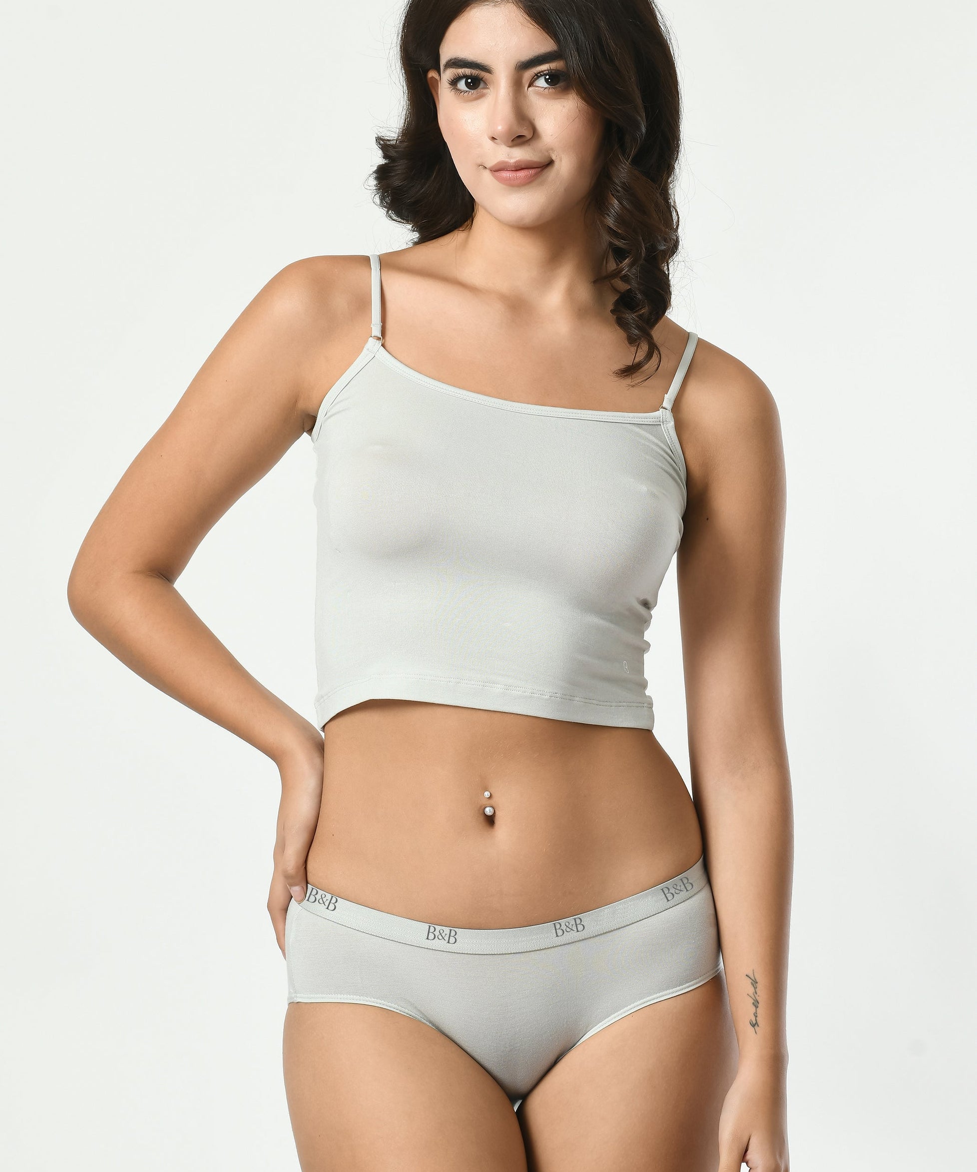 Mid Waist Hipster Outer Elastic #2023