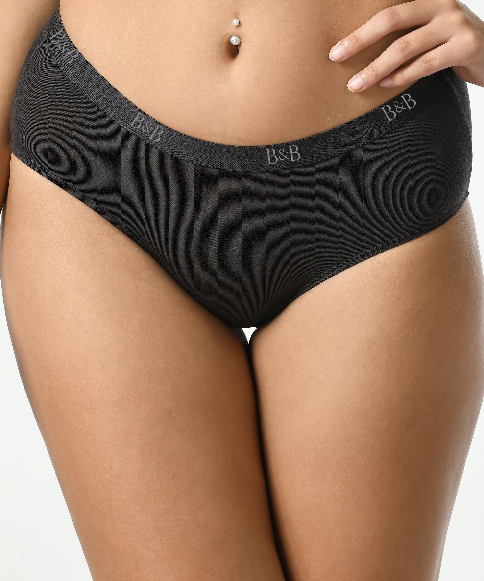 Mid Waist Hipster Outer Elastic #2023