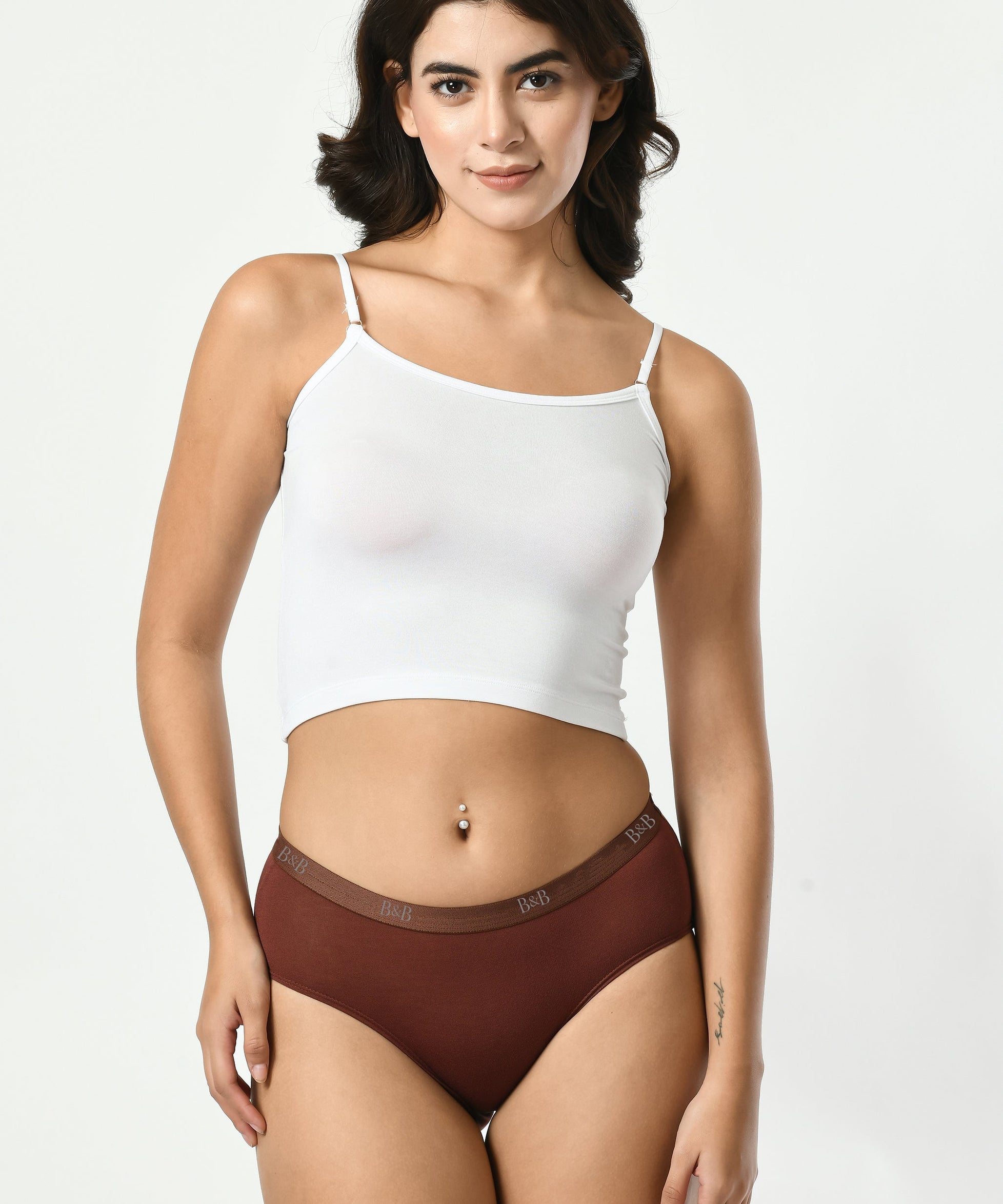 Mid Waist Hipster Outer Elastic #2023